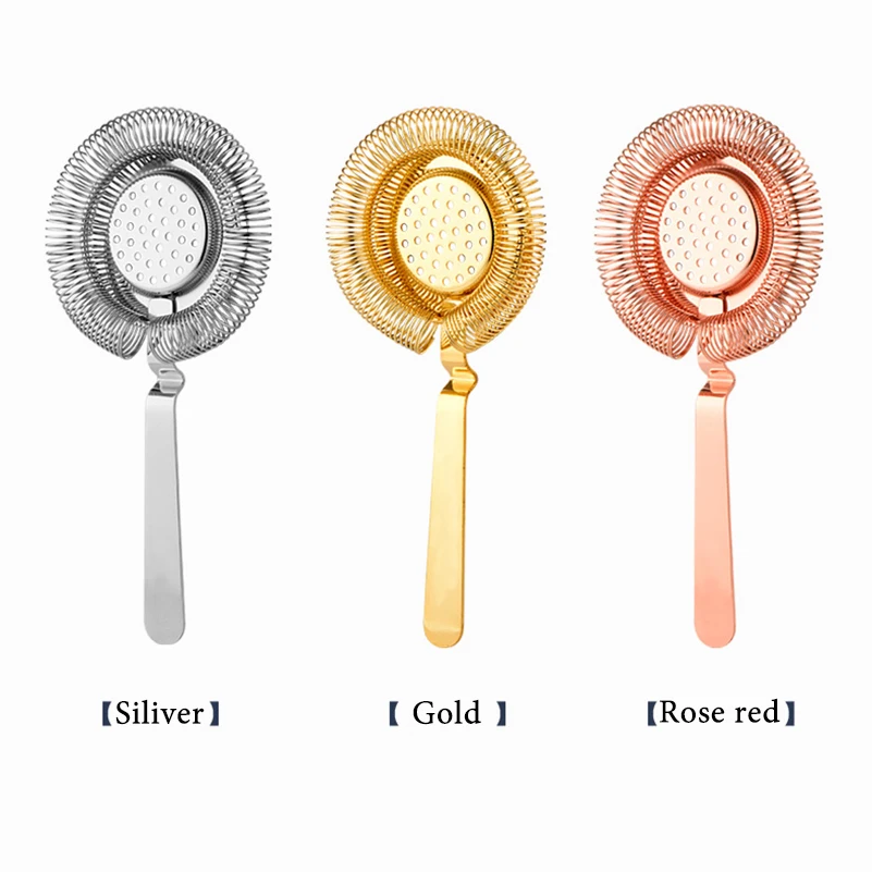 304 Stainless Steel Bar Ice Strainer Cocktail Shaker Ice Strainer Wire