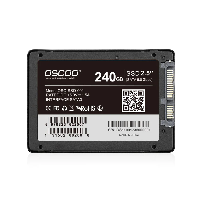 

OSCOO SSD hard drive for laptop computer solid state hard drive ssd 240gb 2.5sata internal 6Gbp/s MLC NAND NOT TLC 240 GB ssd
