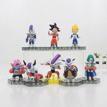 

8pcs/set Dragon Ball Z Frieza Freeza Freezer 3 Forms Zarbon Dodoria Soldier Son Goku Vegeta 8cm Action Figure Toys