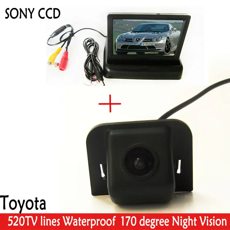 Камера заднего вида SONY CCD HD парковочная светодиодная Ночная VisionCar с 4 3 дюймовым