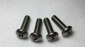 

4pcs M2.5 pure titanium screws machine screw cross round pan head bolt furniture decoration bolts 4-20mm length