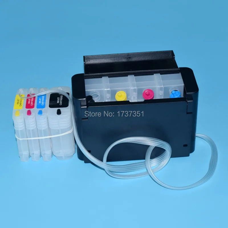 4 اللون السائبة كيبك نظام الحبر ل HP 10 11 ل طابعة تصميم إتش بي 100 110 70 الطابعة مع رقائق إعادة السيارات