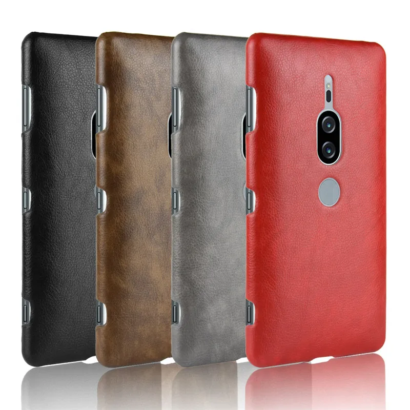 For Sony Xperia XZ2 Premium Case ShockProof luxury PU Leather Hard