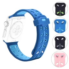 Сменный силиконовый спортивный ремешок, браслет, ремешок, браслеты для часов Apple Watch iwatch, серия 3, серия 2, серия 1, спорт 1
