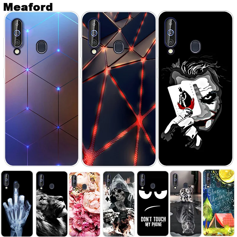 

For Samsung Galaxy A60 Case Cover Soft Silicone Back Cover Phone Case on For Samsung Galaxy A60 A 60 2019 Coque Fundas Shell