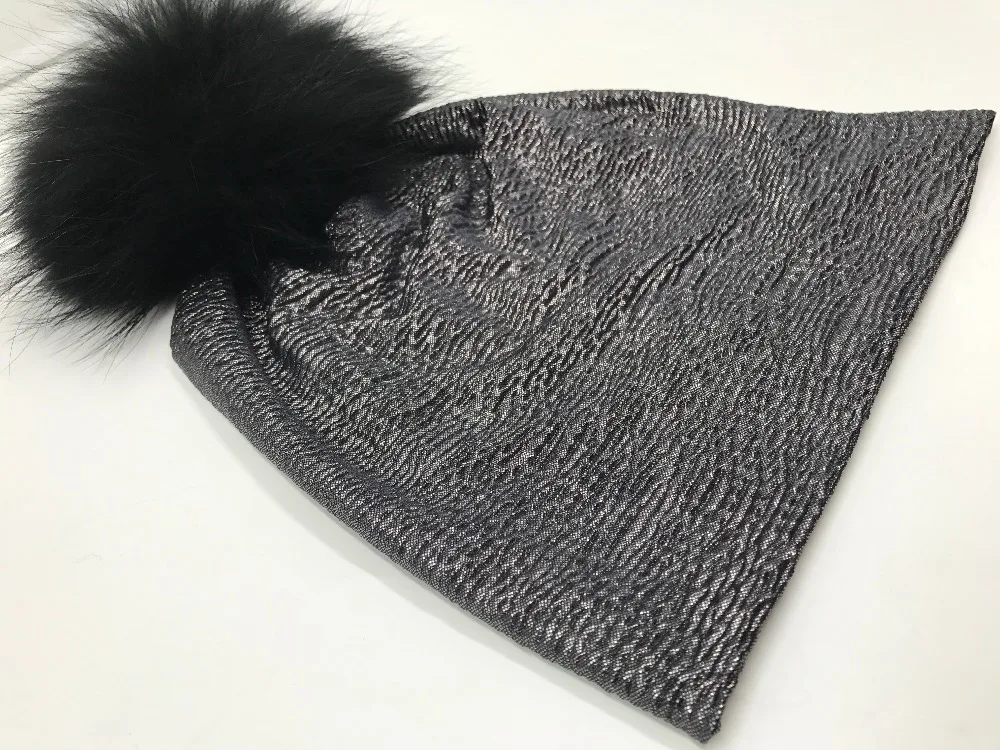 Ba17974 2017 модная зимняя одежда шапочки с твердой Raccon помпоном, волосы fascinators для женщин, осень Тюбетейка пользовательские