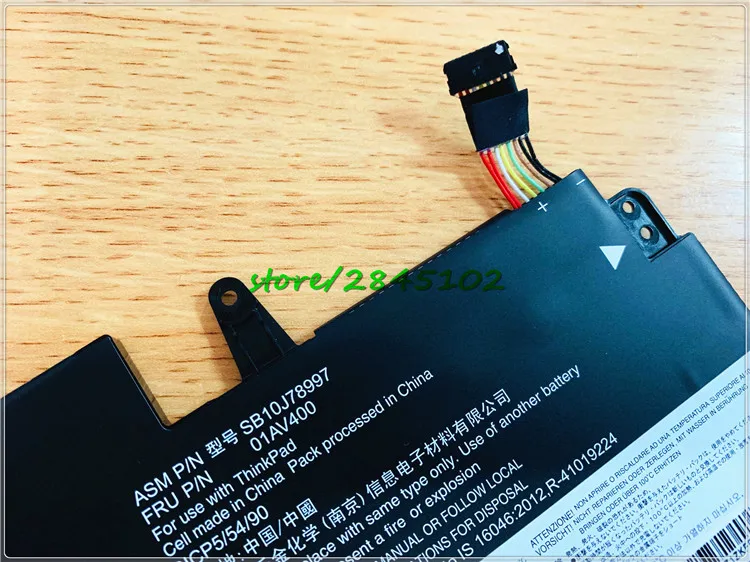 Аккумулятор для ноутбука Lenovo ThinkPad 13 20GL 11 4 &quotSB10J78997 3685 в 3 мАч 42Wh 01AV400 01AV401 01AV435