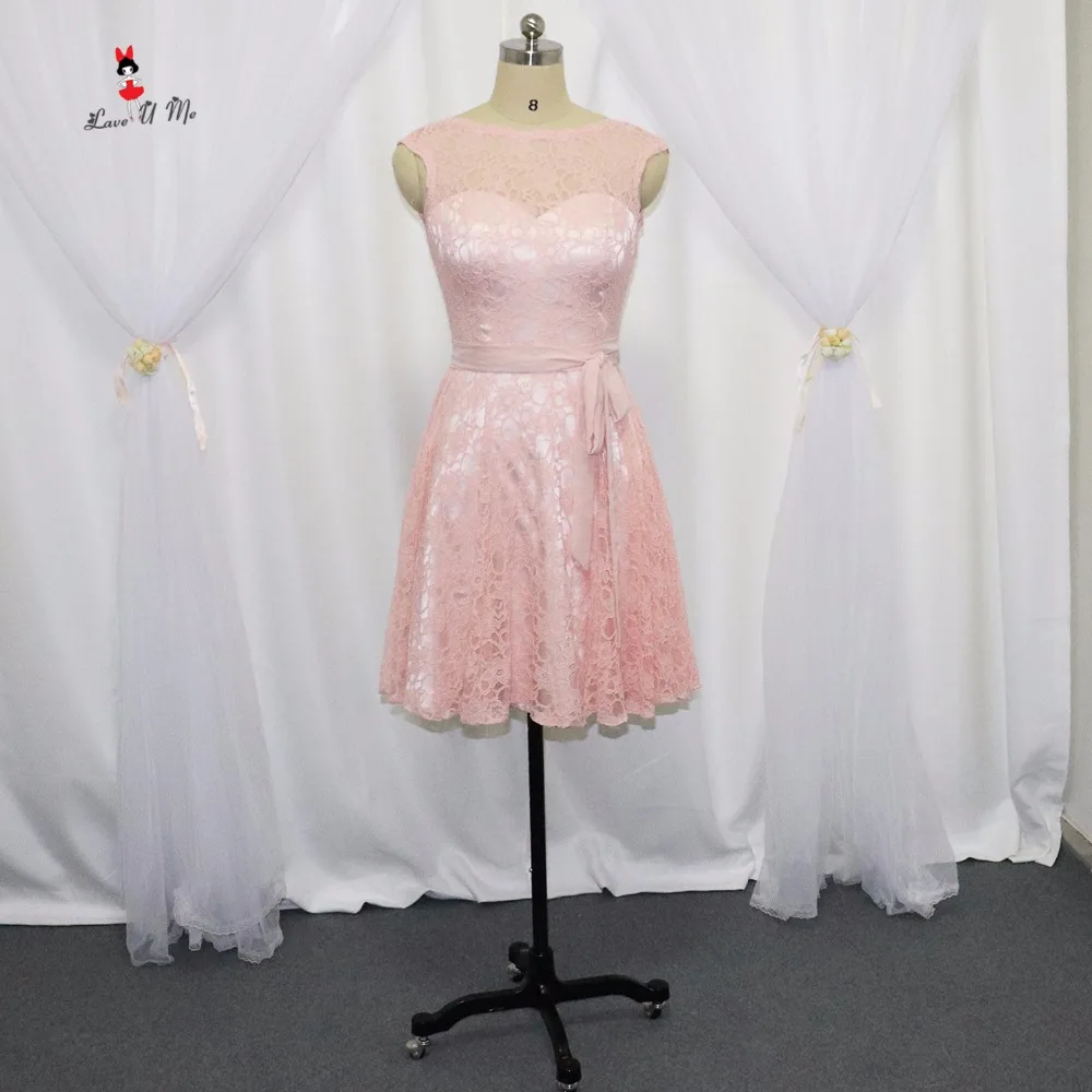 light pink bridesmaid dresses short