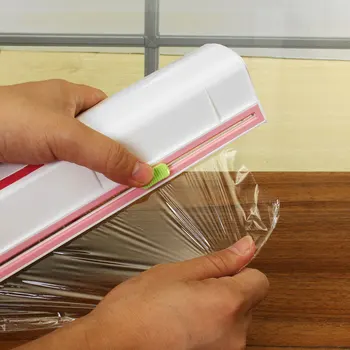

Food Plastic Cling Wrap Dispenser Preservative Film Cutter Kitchen Tool Accessories Cooking Tools