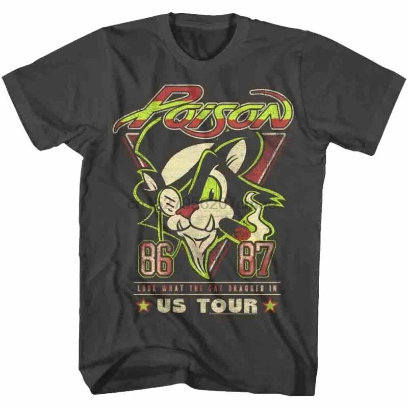 

Poison Look What The Cat Dragged In USA Tour 1986-7 Men's T-Shirt