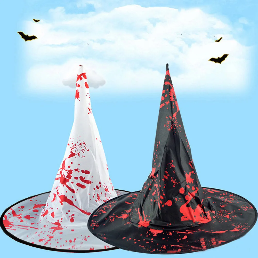 Adult Womens Mens Witch Hat For Halloween Costume Accessory Fluff Solid
