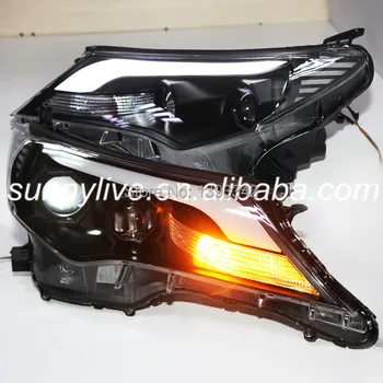 

For TOYOTA 2013-2014 Year RAV4 LED Strip Head Lamp with Projector Lens PW