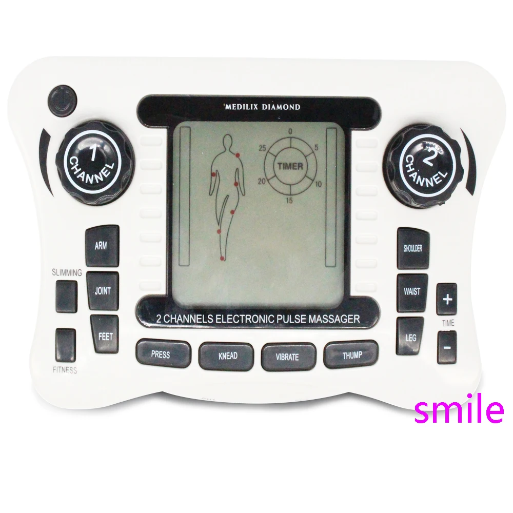 Dual channel pain relief nerve muscle tens electro stimulator body therapy massager physiotherapy apparatus foot massage slipper