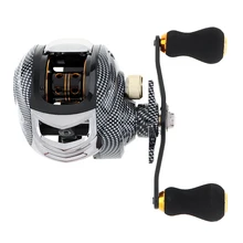 12+ 1BB 6,3: 1 Рыболовная катушка для baitcasing, змеиная зерно, магнитный тормоз, Максимальное сопротивление 8 кг/17,6 фунта, с правой левой рукой, опционально