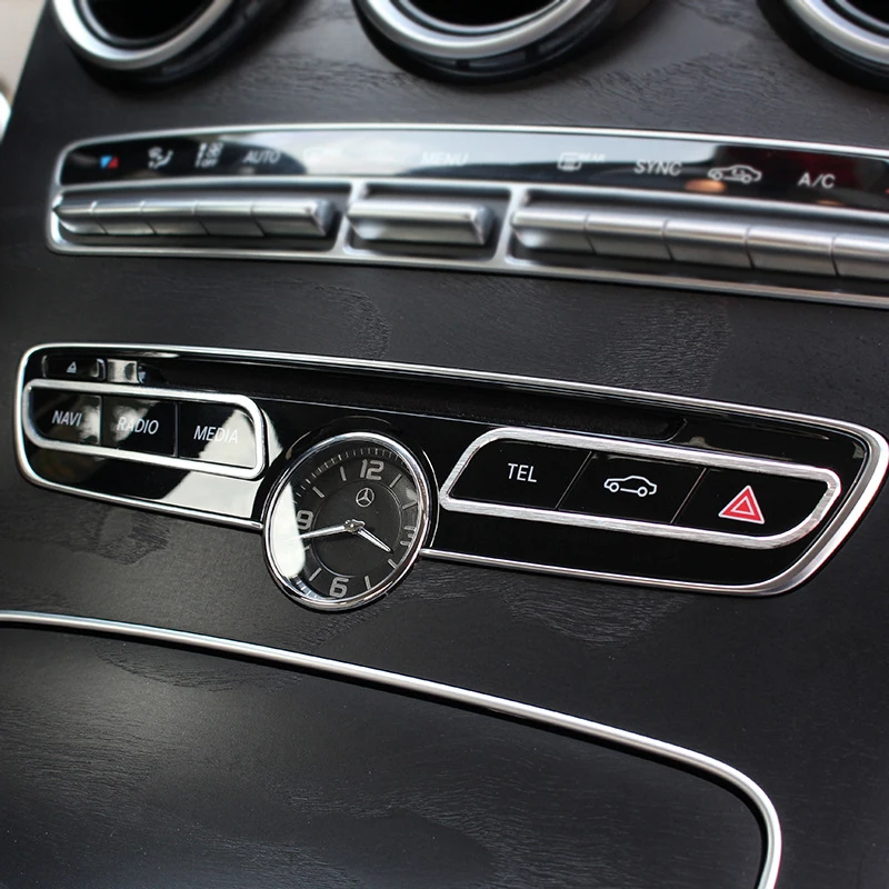 Интерьер автомобиля консоли кнопка включения Рамки отделкой Панель для Mercedes Benz C Class GLC 2015-2016