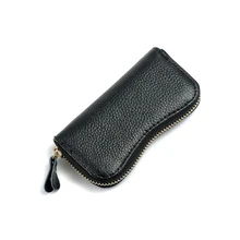 Держатель ключа кошелечного типа Качество Натуральная кожа унисекс твердый ключ кошелек-органайзер сумка автомобильный кошелек для экономки держатель для карт