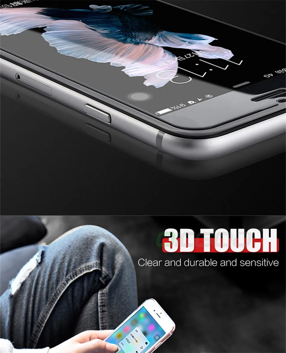 OICGOO закаленное стекло для iPhone 7 8 6 Plus 5 5S SE Защита экрана для iPhone 6 6s Plus 5S Xr X XS Max защитное стекло