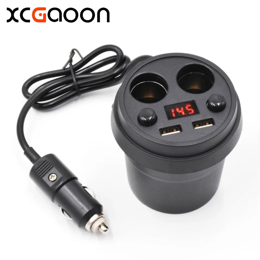 XCGaoon 2 сторонний USB порта 5 в 3 1 а Автомобильный многофункциональный