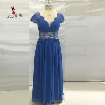 

Blue Long Evening Gowns Lace Backless Beads African Prom Dresses 2017 Dubai Abendkleider Graduation Gown Vestido de Noche Baile