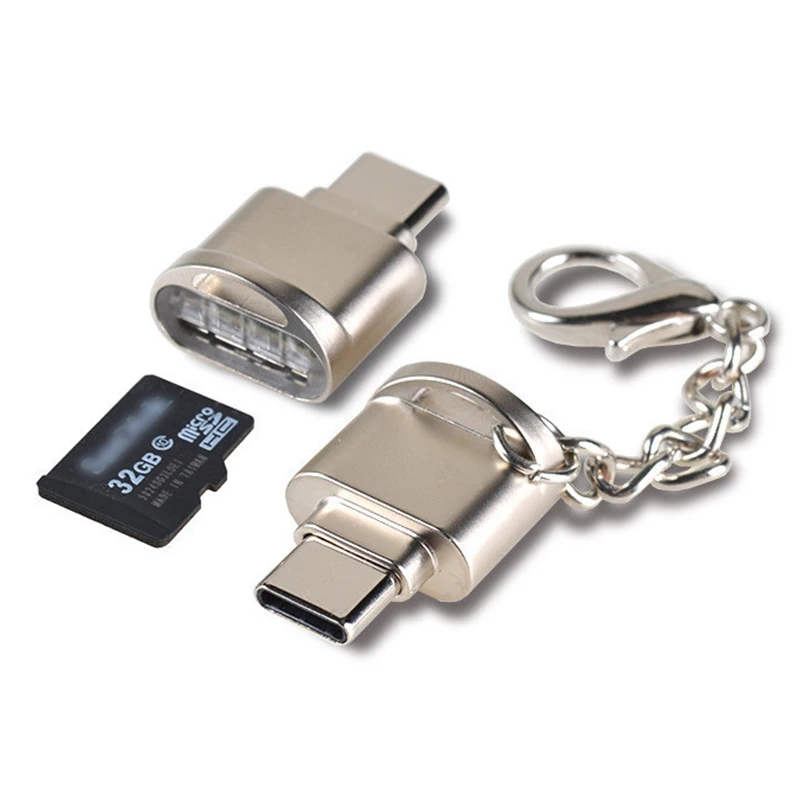Интерфейс Powstro Mini Type C 3 1 с поддержкой карт Micro SD TF OTG USB адаптер для ноутбука