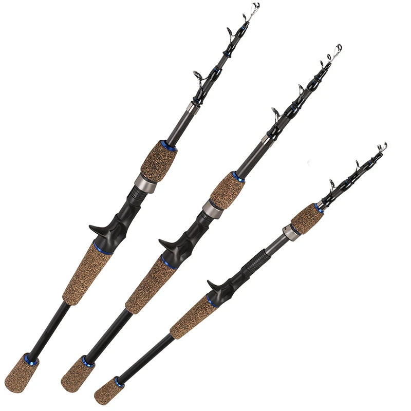 Sougayilang Fishing Rod Combo 1.8-2.4M Carbon Fishing Rod with 9+1BB 7.0:1Gear Ratio Baitcasting Reel Fishing Tackle Set Kit