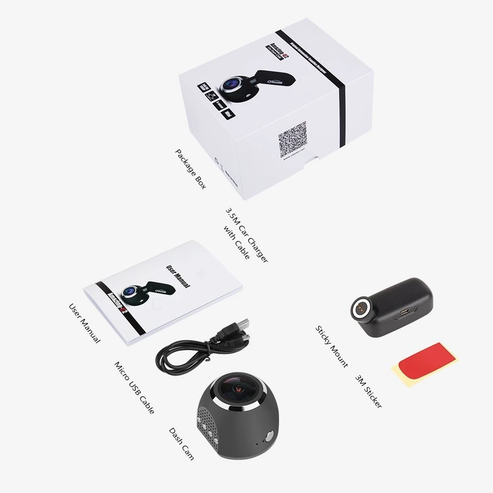 Автомобильный видеорегистратор Fonwoon Wi Fi FHD 1080 P автомобильная камера с GPS треком