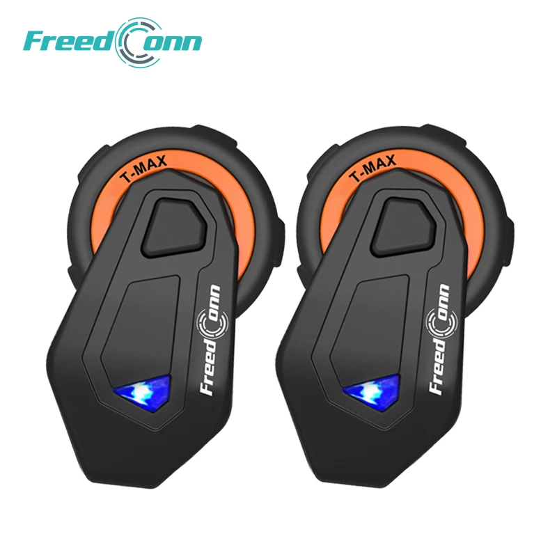 

2pcs FreedConn T-max Motorcycle Helmet Bluetooth Intercom 6 Riders Headset with FM Radio Moto Intercomunicador Bluetooth 4.1