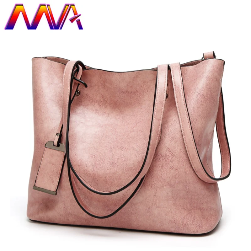 

MVA Fashion Women Leather Shoulder Bag for Popular Female Oil Wax Messenger Bag Women Handbag Soft Women Leather Bag