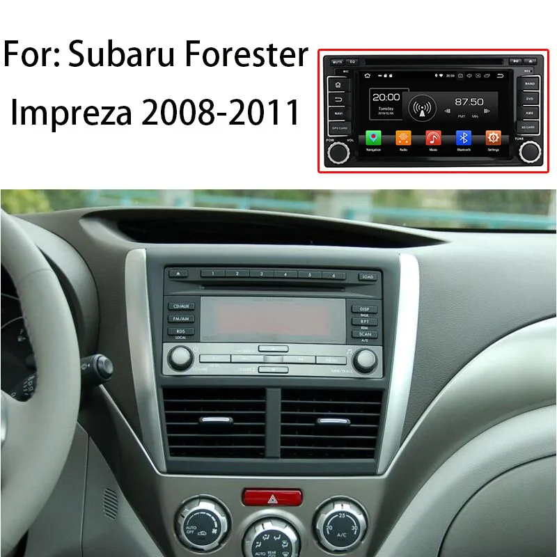 Discount HaiSunny 4G RAM Android 8.0 Car DVD For Subaru Forester Impreza 2008 2009 2010 2011 Stereo Radio 4G WiFi Navigation Multimedia 0