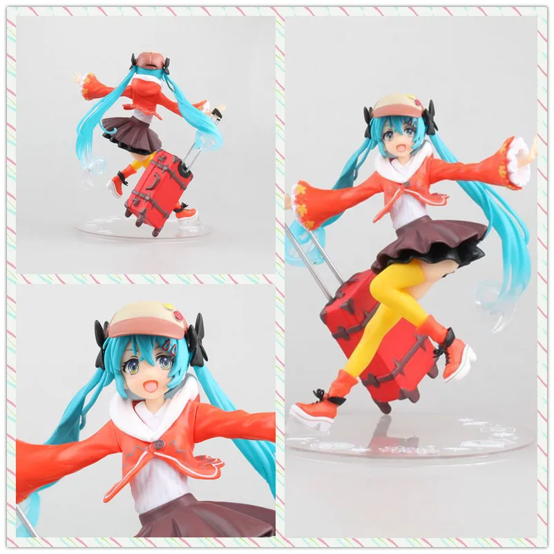 

MCR Anime 17cm Hatsune Miku Four Seasons Series travel Action figure toys doll Christmas gift with box