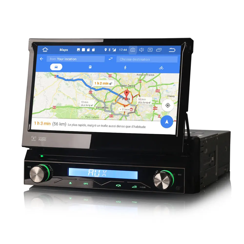 

7" Android 9.0 Pie OS One Din Car DVD Multimedia Single Din Car Navigation GPS 1 Din Autoradio with Adjustable Viewing Angles