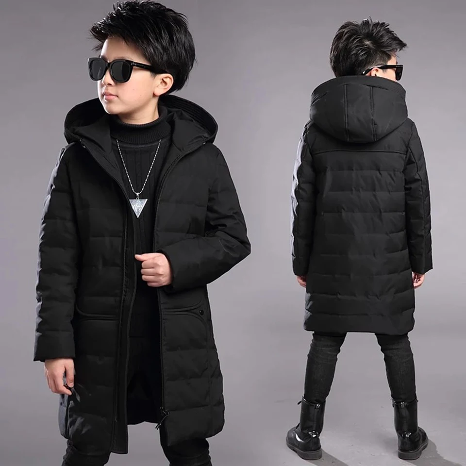 

NEW Children Outerwear Coat High Quality Winter Baby Boys Cotton Coat 3-13 Yrs Warm Baby Boys Thick Parkas Kids Hooded Clothes