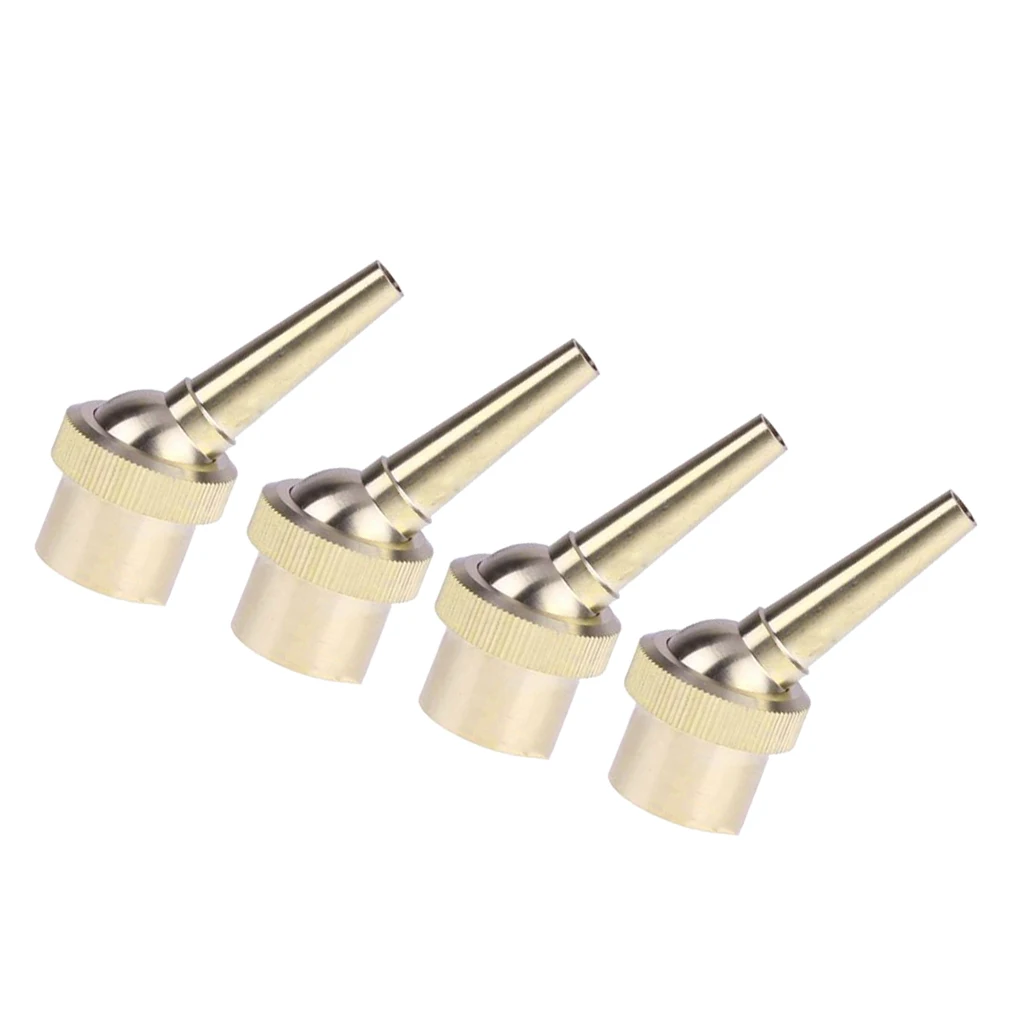 4X 1/2'' Brass Multi Direction Jet Water Fountain Nozzle Spray