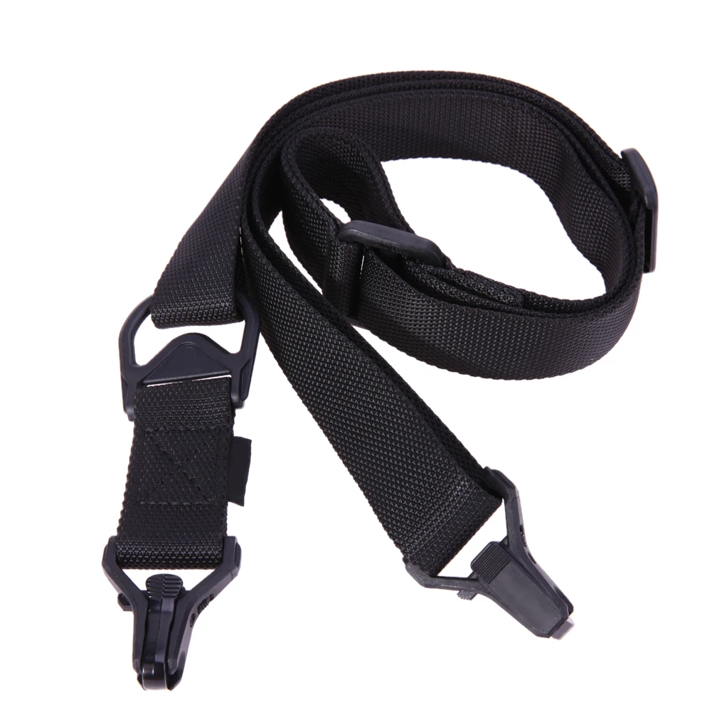 

SEIGNEER Adjustable Hunting Tactical 1 or 2 Point Gun Sling Rifle Sling Bungee Strap Safety Wargame Paintball Hunting Gun Strap