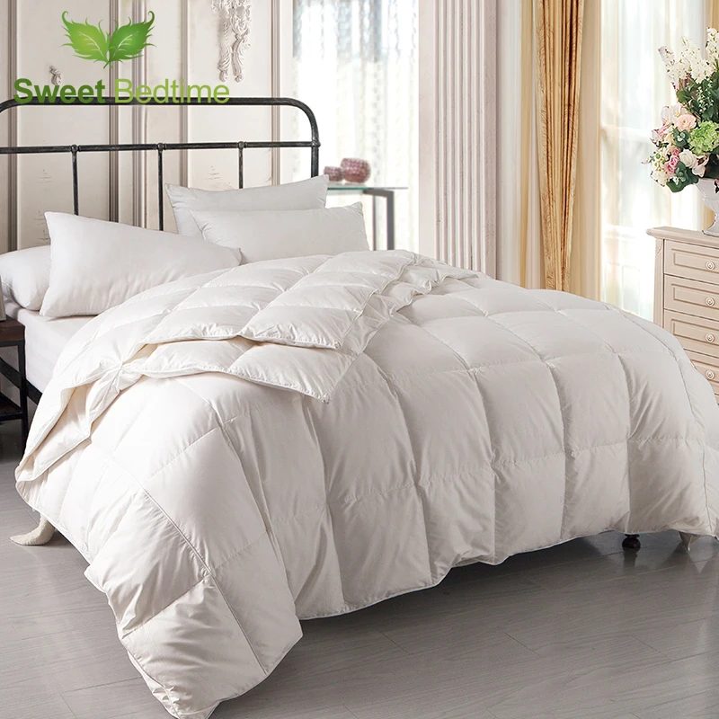 luxury 550 filling power down four season Comforters insert white duck