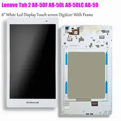 8 "сенсорный экран и ЖК-дисплей Матрица с рамкой в сборе для lenovo Tab 2 A8-50 A8-50L A8-50F ZA04 A8-50LC ЖК-дисплей