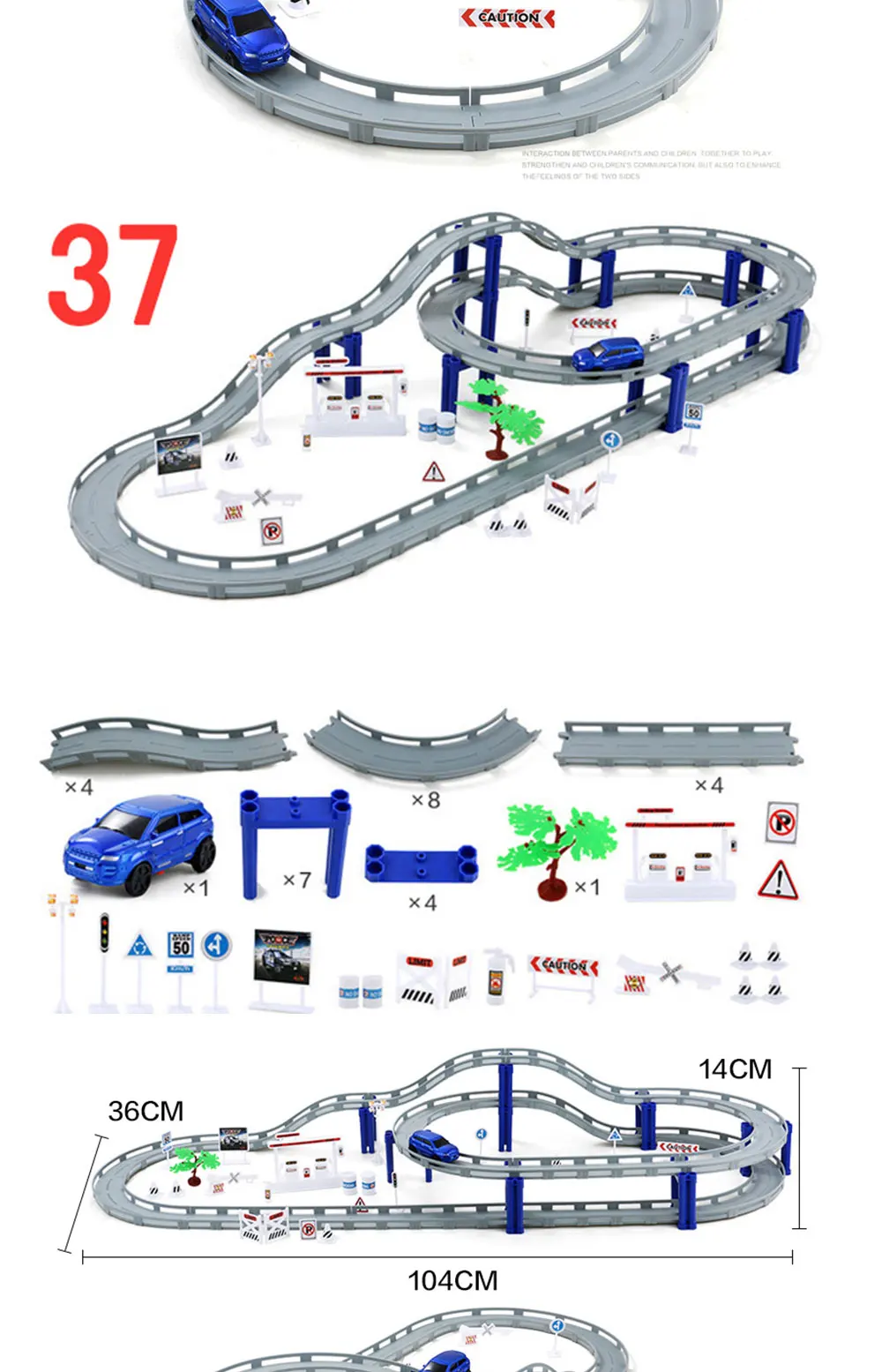 DIY multi-track Rail Автомобильный Электронный гоночный автомобиль трек детская игрушка детская игра Мальчики Рождественский подарок Железнодорожные Строительные блоки Развивающие игрушки