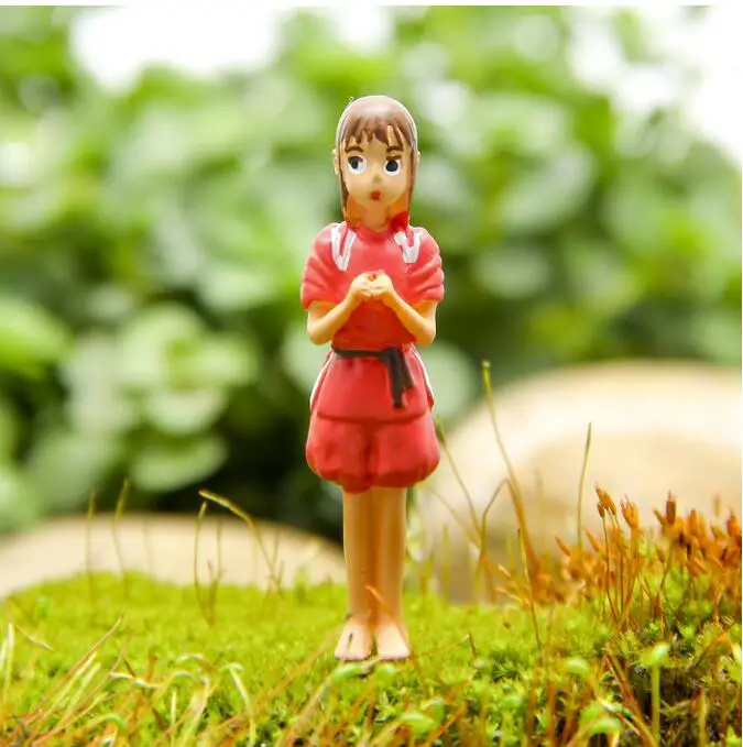 Хаяо Миядзаки Унесенные призраками девушка без лица человек Фигурки Игрушка студия Ghibli японского аниме мультфильм микро пейзаж Kawai 058