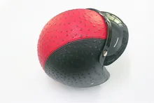 Red helmet Harley Leather Helmets 3/4 Motorcycle Chopper Bike helmet open face vintage motorcycle helmet women