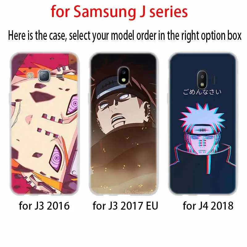 Мягкий чехол из ТПУ для Samsung Galaxy J6 J8 J5 J7 J4 Core Plus 2018 2016 2017 EU Prime Pro Ace Naruto Pain|Бамперы| |