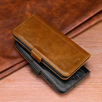 

Luxury Flip Leather Wallet Case for iPhone 6 6S 7 8 Plus X Xs XR Xs Max Leather Top Layer Leather Sewing Stitching Stand Cover