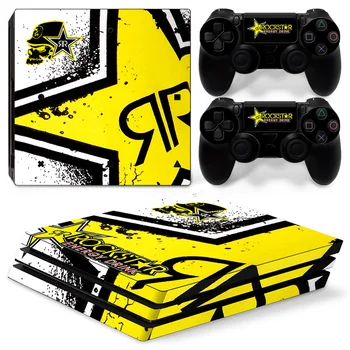 

customized and wholesale five-pointed star games player stickers Protective Skin cover for PS4 pro console #TN-P4Pro-0693