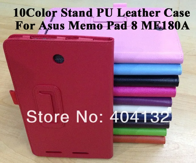 50 шт личи планшет 8 чехол для Asus ME180A, подставка кожаный чехол для Asus MEMO Pad 8 ME180 W/Ручка слот