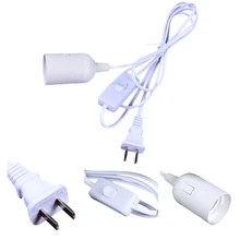 Litake E27 лампа база держатель подвесной светильник держатель с шнуром питания независимый кнопочный переключатель 1,5 м