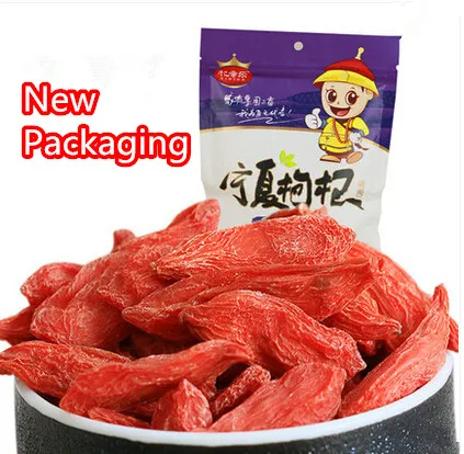 

250g New Arrival China Zhongning Wolfberry Dried Fruit Medlar Gouji Wolfberry Package With Bags For sex Grade AAA  Free Shipping