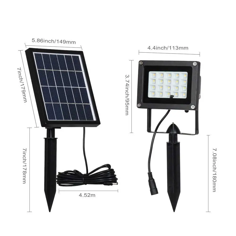 16 Led Solar Power Motion Sensor Garden Security Lamp Outdoor Waterproof LightPT