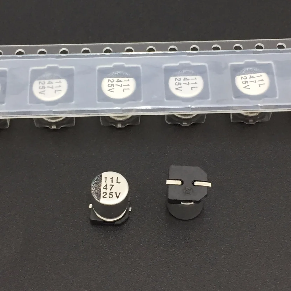 10 шт. 47 мкФ 25 в SANYO AX серии 6 3x8 мм низкое сопротивление 25V47uF 25CE47AX SMD алюминиевый
