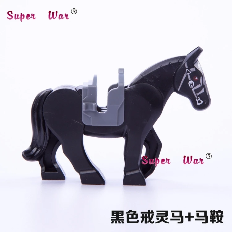 

1PCS star wars superhero marvel avengers Decool black War Horse building blocks set model bricks toys for children