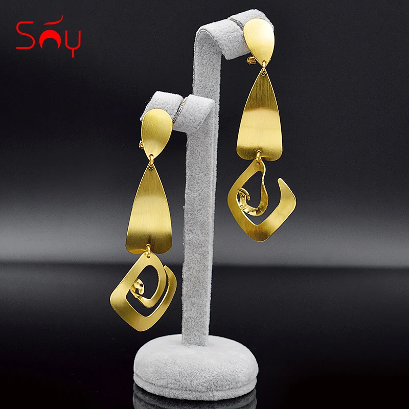 Sunny Jewelry романтические серьги в форме сердца для женщин длинные висячие Дубай
