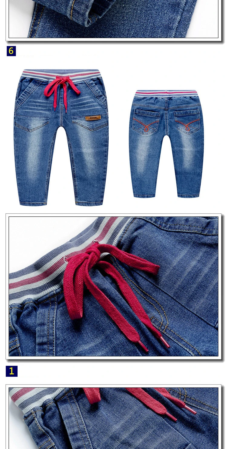 Leisure style Kids Baby boy Girls pants clothing Spongy or jeans 1 Crown 2 Car 3 Letter 4 Jeep Pattern Soft denim trousers  (13)
